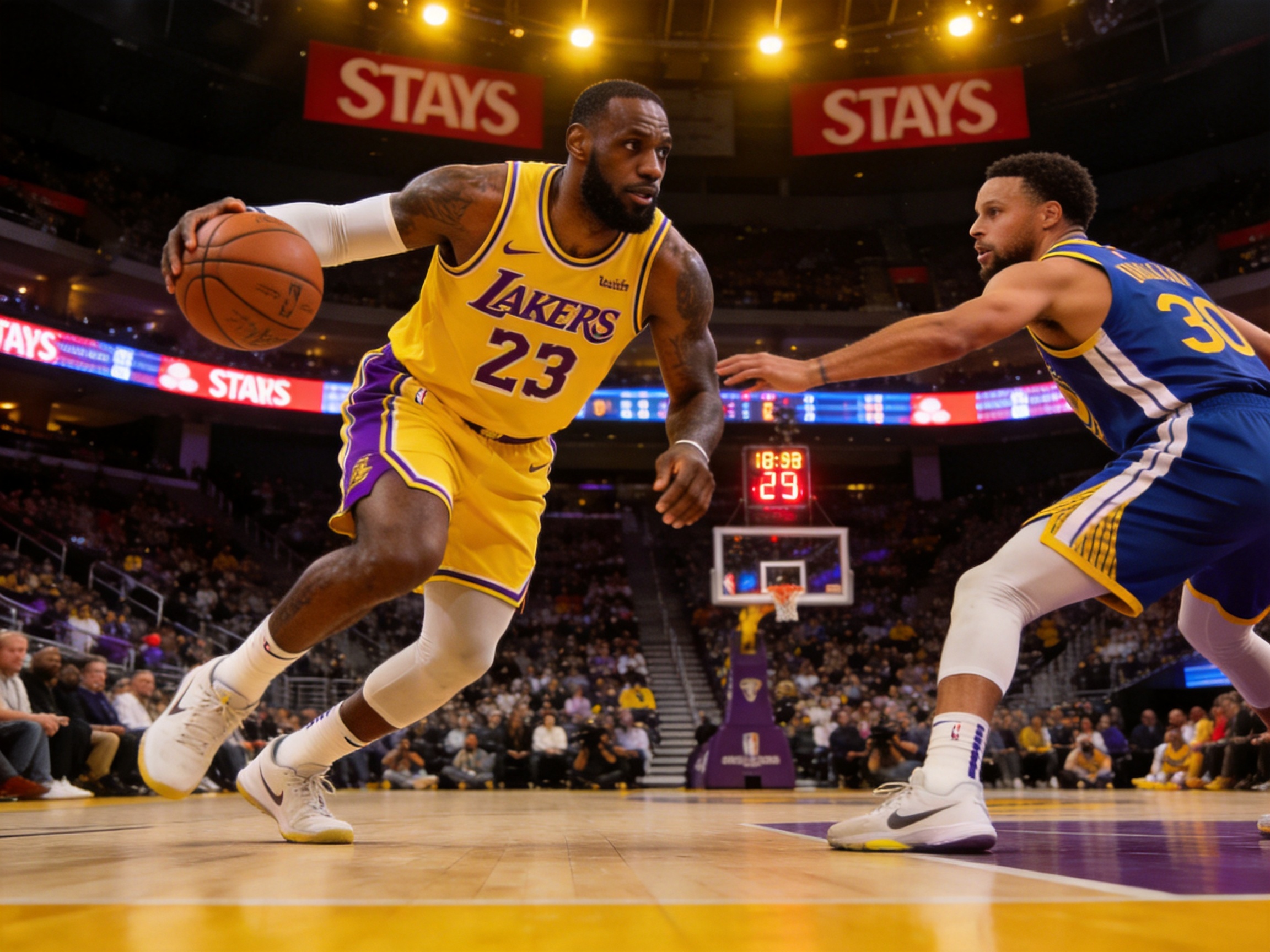 NBA湖人勇士比赛分析图片